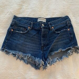 Free People Jean shorts, button front, size 26.